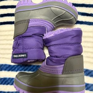 NWOT Land's EndWaterproof Insulated Fleece Lined Toddler Boots